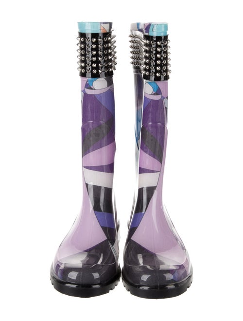 Emilio Pucci Rubber Printed Rain Boots