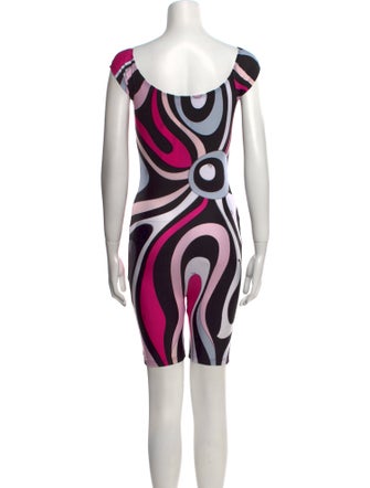 Emilio Pucci Printed Scoop Neck Romper