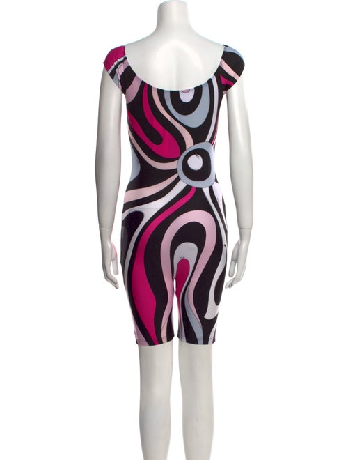 Emilio Pucci Printed Scoop Neck Romper
