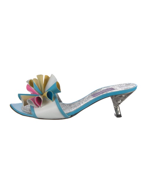 Emilio Pucci Leather Printed Slides