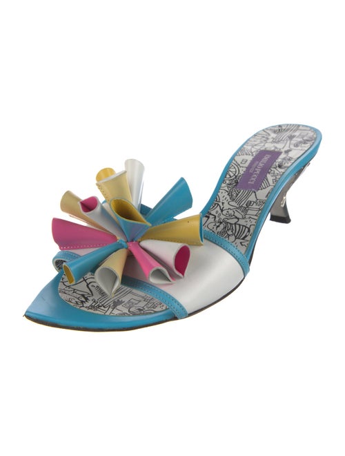 Emilio Pucci Leather Printed Slides