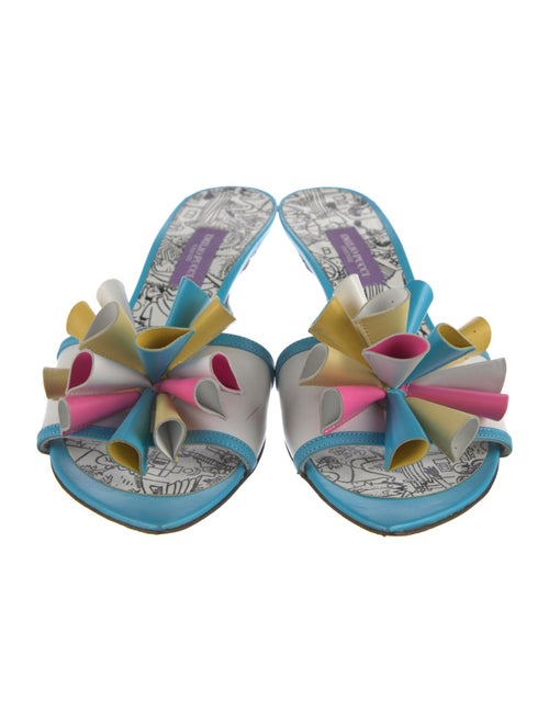 Emilio Pucci Leather Printed Slides