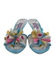 Emilio Pucci Leather Printed Slides