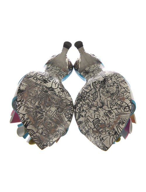 Emilio Pucci Leather Printed Slides