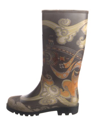 Emilio Pucci Rubber Printed Rain Boots
