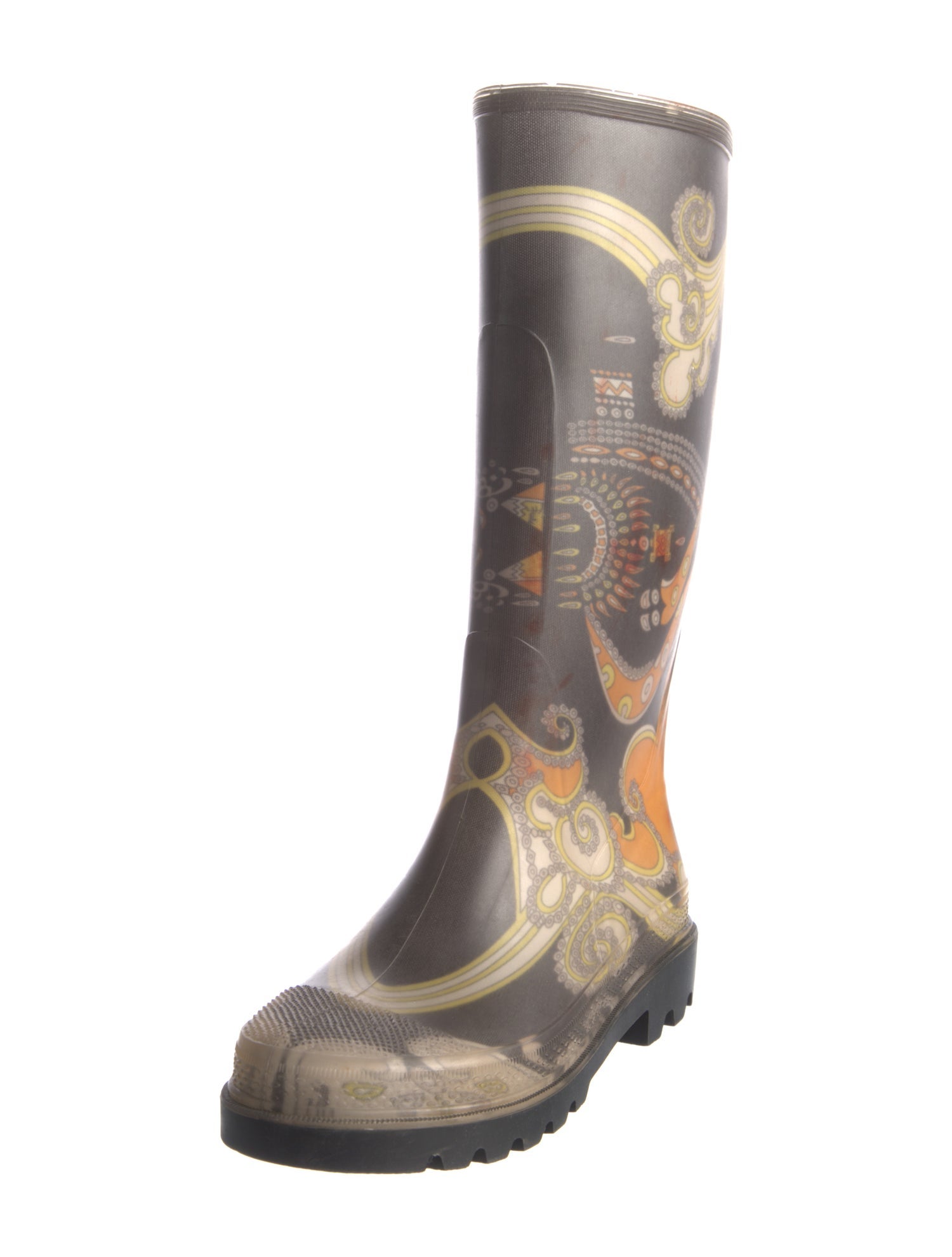 Emilio Pucci Rubber Printed Rain Boots