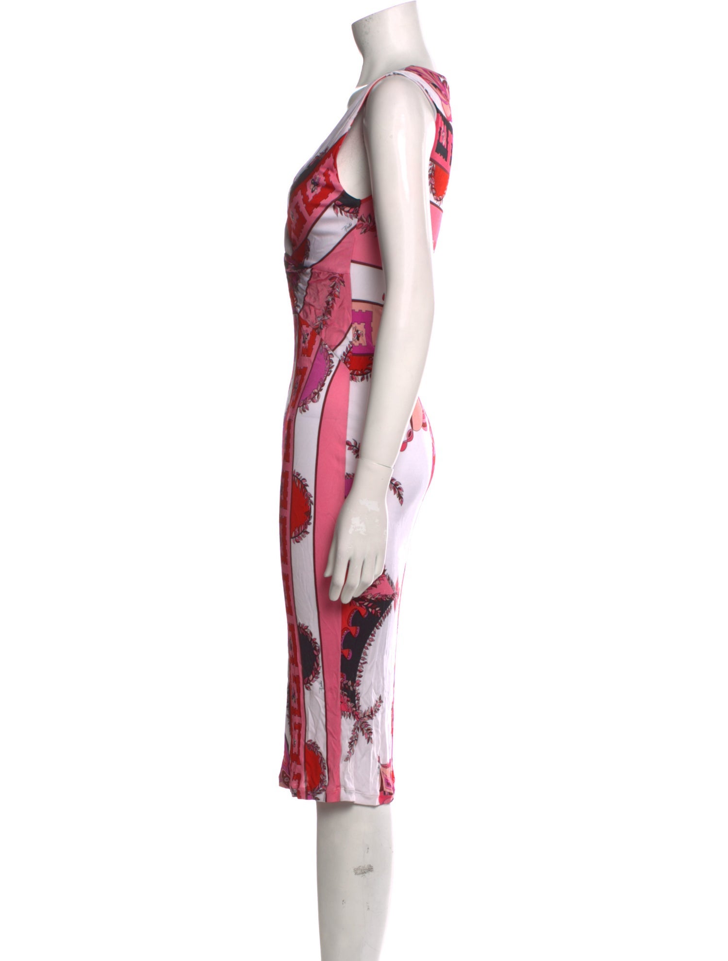 Emilio Pucci Printed Midi Length Dress