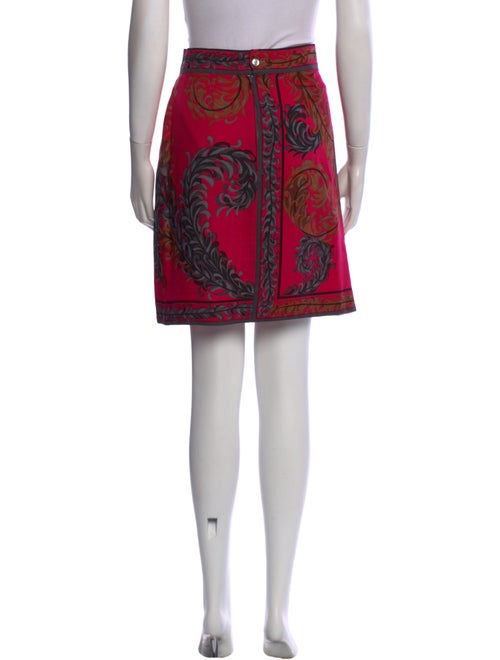 Emilio Pucci Floral Print Knee-Length Skirt
