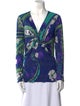 Emilio Pucci Wool Floral Print Blouse