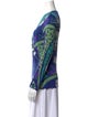 Emilio Pucci Wool Floral Print Blouse