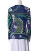 Emilio Pucci Wool Floral Print Blouse