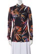 Emilio Pucci Printed Long Sleeve Button-Up Top