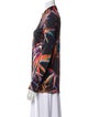 Emilio Pucci Printed Long Sleeve Button-Up Top