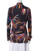 Emilio Pucci Printed Long Sleeve Button-Up Top