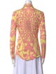 Emilio Pucci Silk Printed Button-Up Top