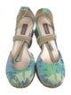 Emilio Pucci Canvas Printed D'Orsay Pumps