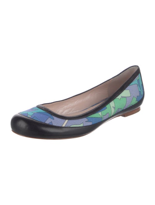 Emilio Pucci Canvas Printed Ballet Flats