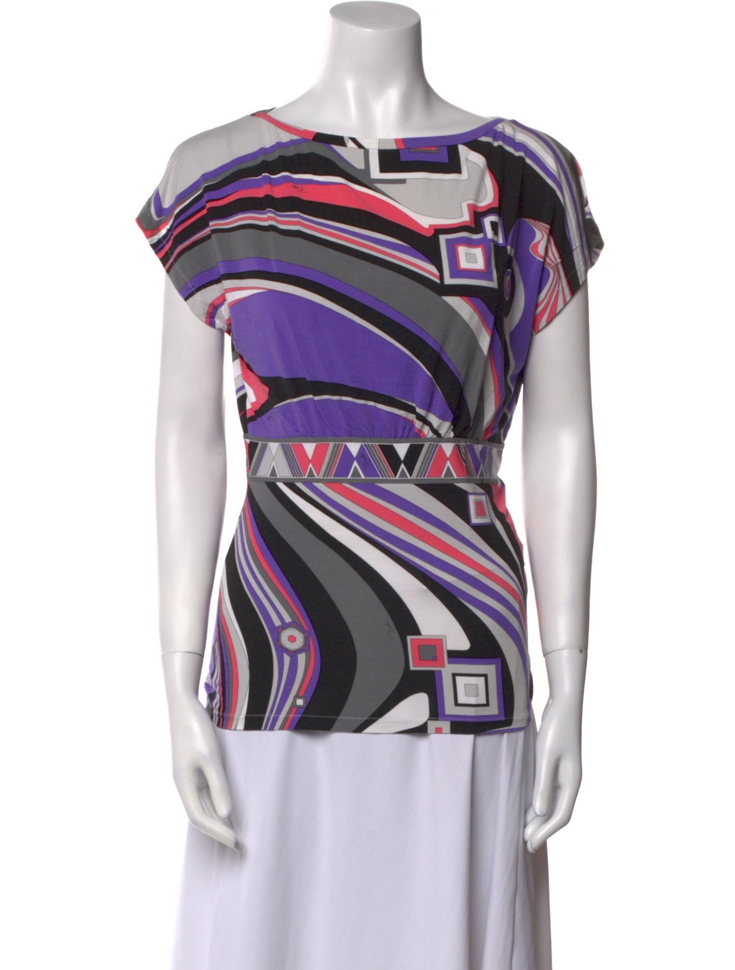 Emilio Pucci Printed Scoop Neck T-Shirt