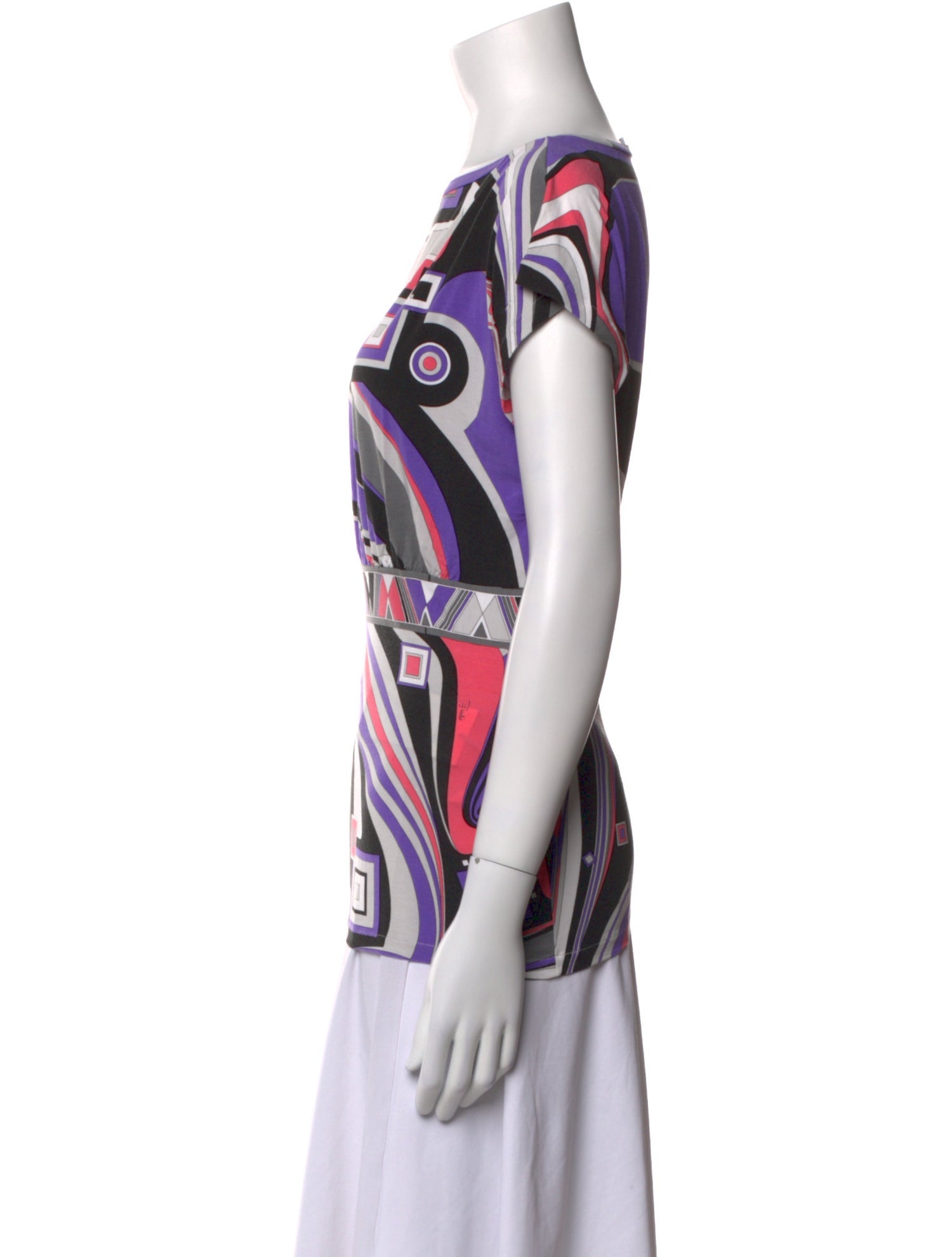 Emilio Pucci Printed Scoop Neck T-Shirt