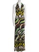 Emilio Pucci Printed V-Neck Jumpsuit