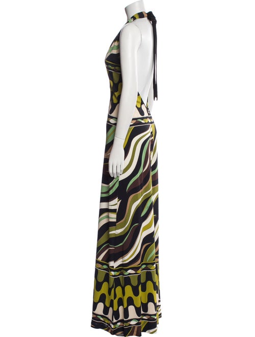 Emilio Pucci Printed V-Neck Jumpsuit