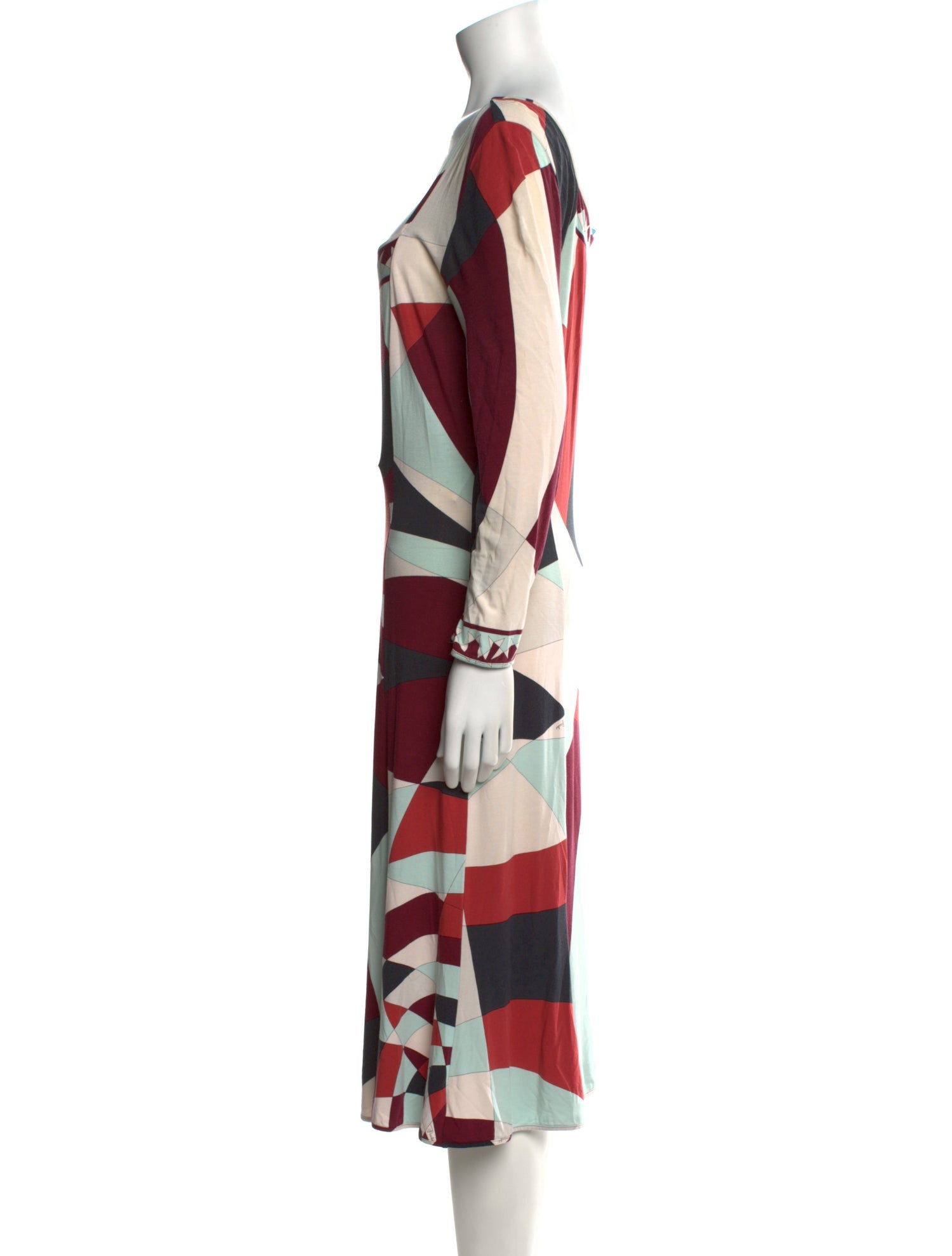 Emilio Pucci Printed Midi Length Dress
