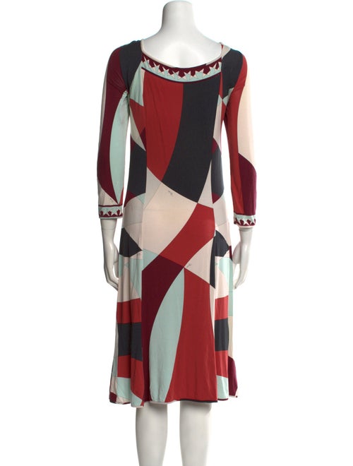 Emilio Pucci Printed Midi Length Dress