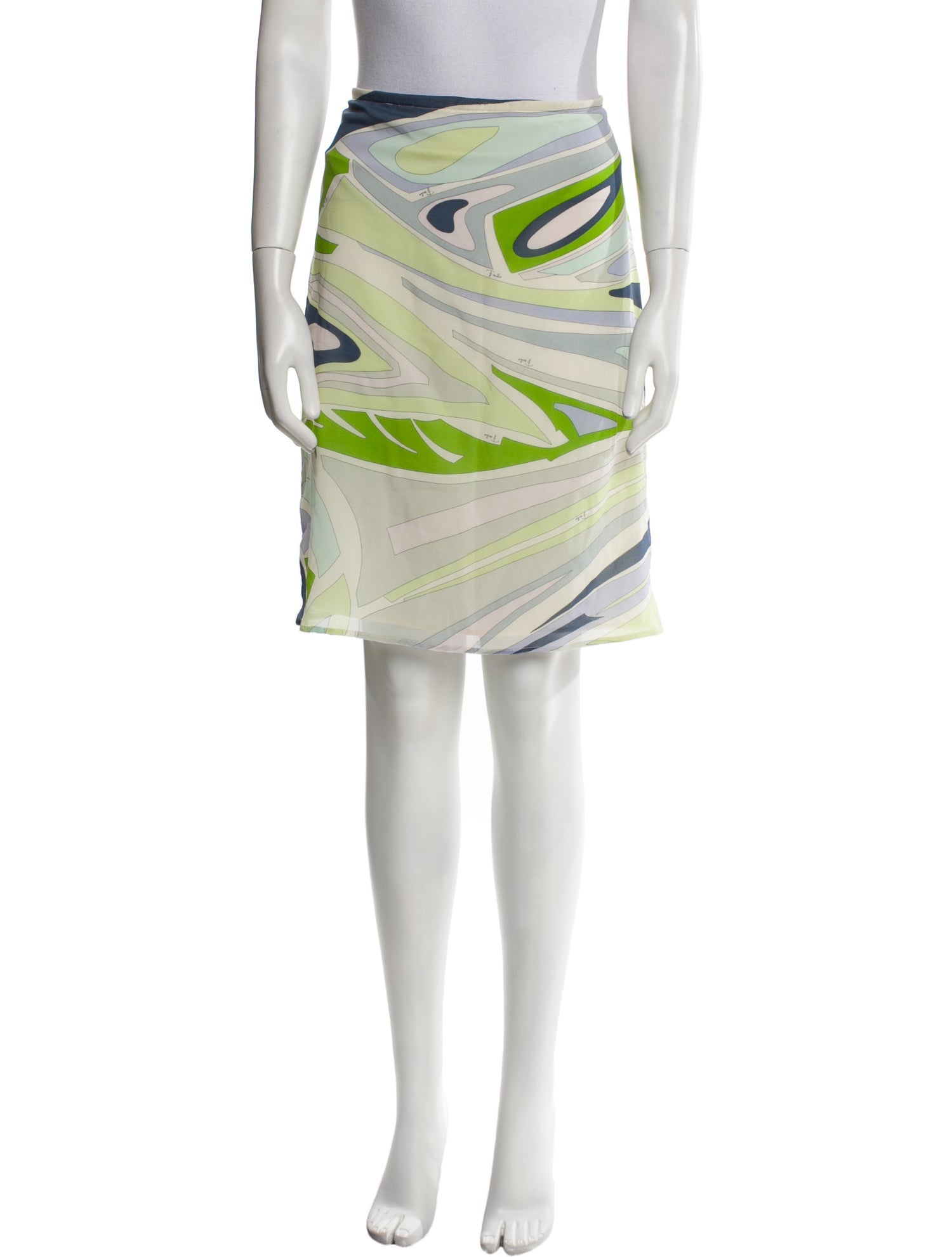 Emilio Pucci Silk Knee-Length Skirt