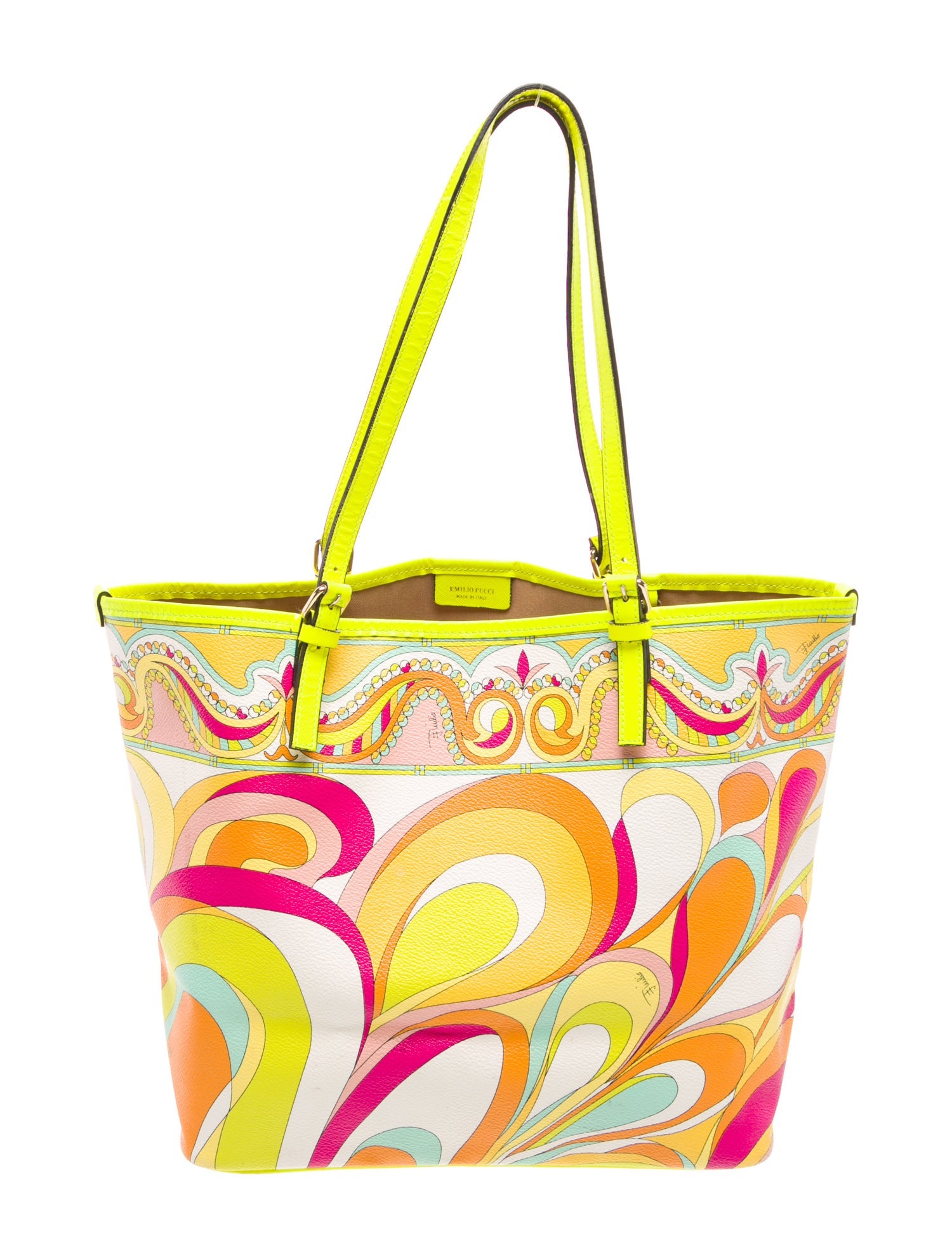 Emilio Pucci Leather Tote