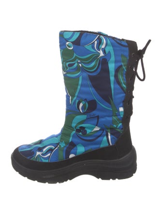 Emilio Pucci Signature Logo Printed Snow Boots