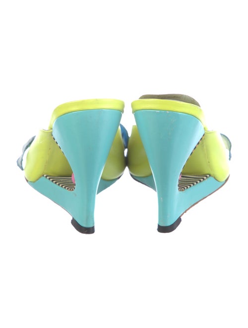 Emilio Pucci Leather Printed Slides