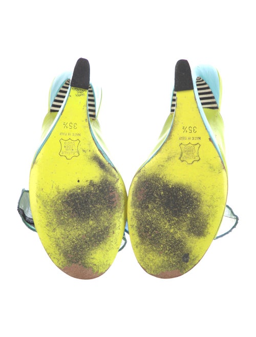 Emilio Pucci Leather Printed Slides