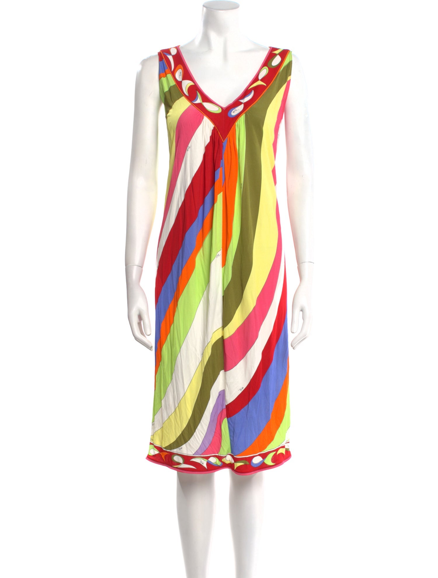 Emilio Pucci Striped Knee-Length Dress
