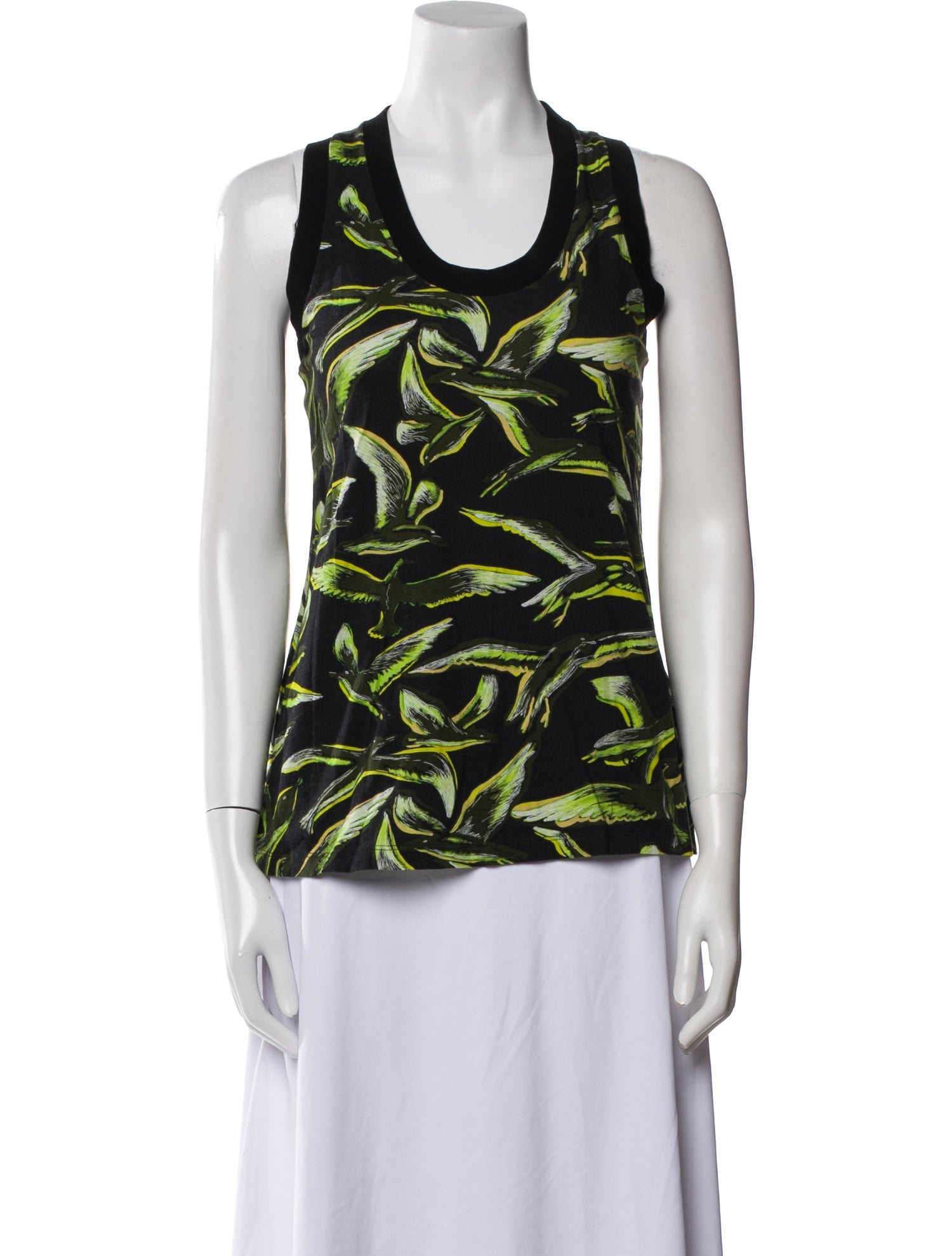 Emilio Pucci Printed Scoop Neck Top