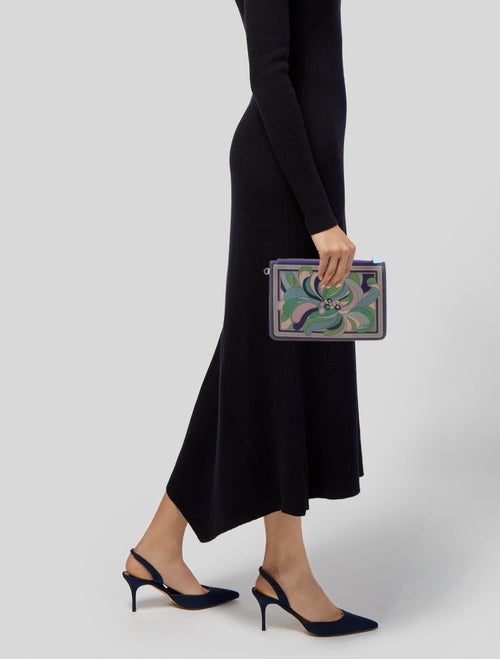 Emilio Pucci Leather Clutch