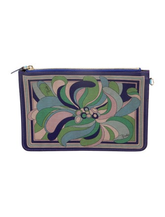 Emilio Pucci Leather Clutch