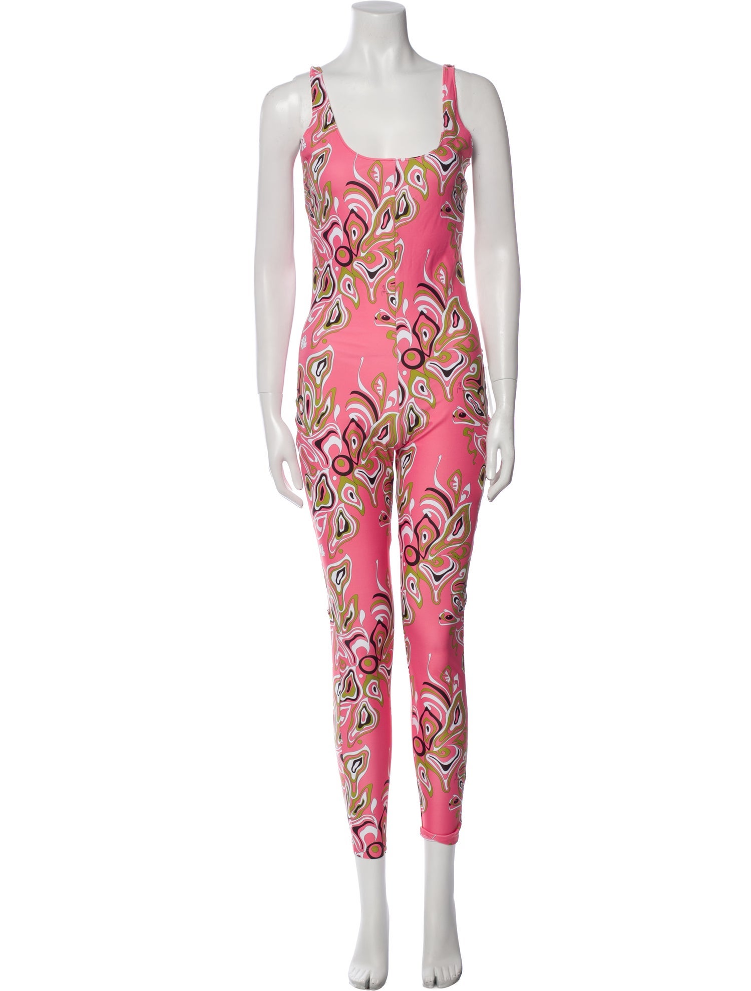 Emilio Pucci Printed Scoop Neck Jumpsuit w/ Tags