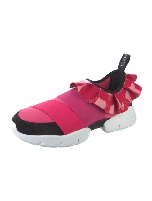 Emilio Pucci Neoprene Colorblock Pattern Sneakers