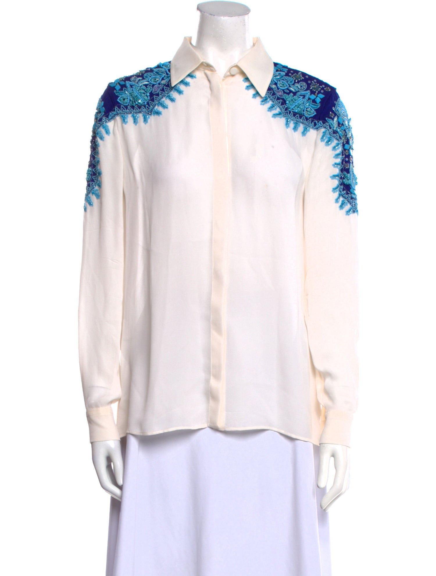 Emilio Pucci Long Sleeve Button-Up Top