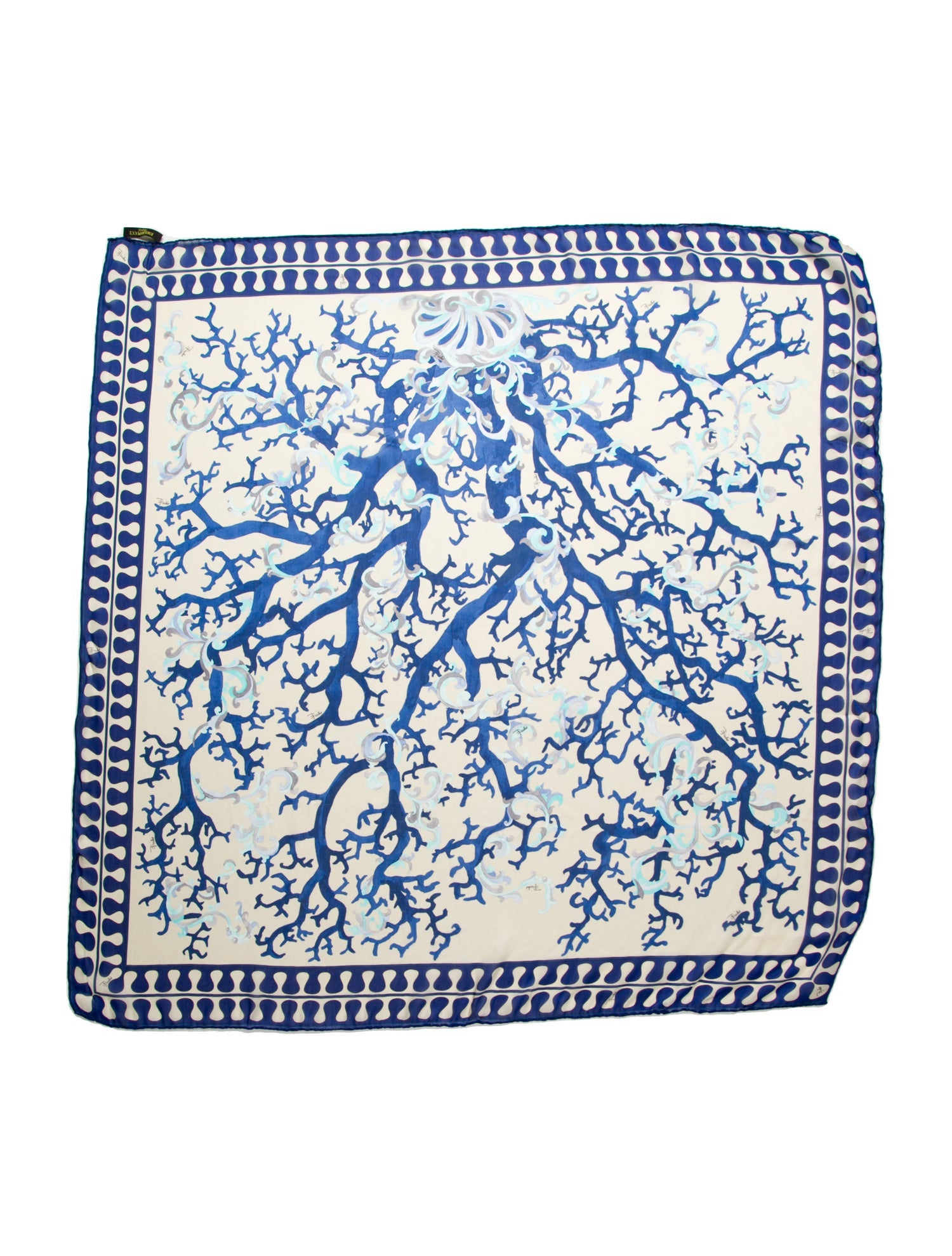 Emilio Pucci Silk Floral Print Scarf