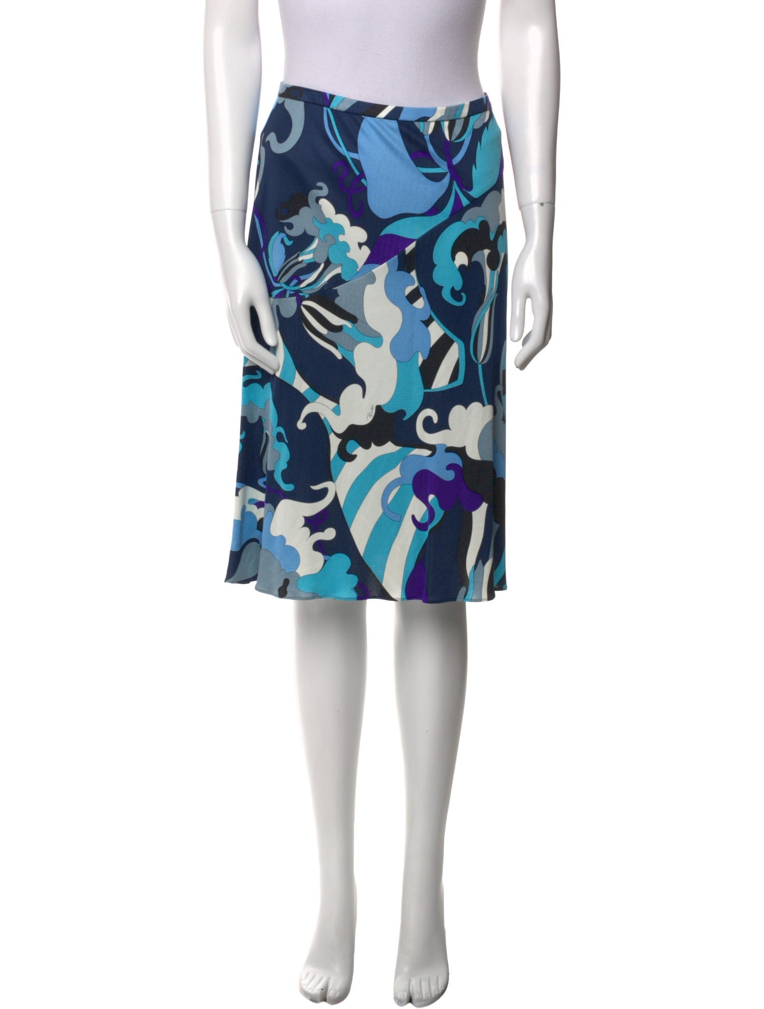Emilio Pucci Silk Knee-Length Skirt