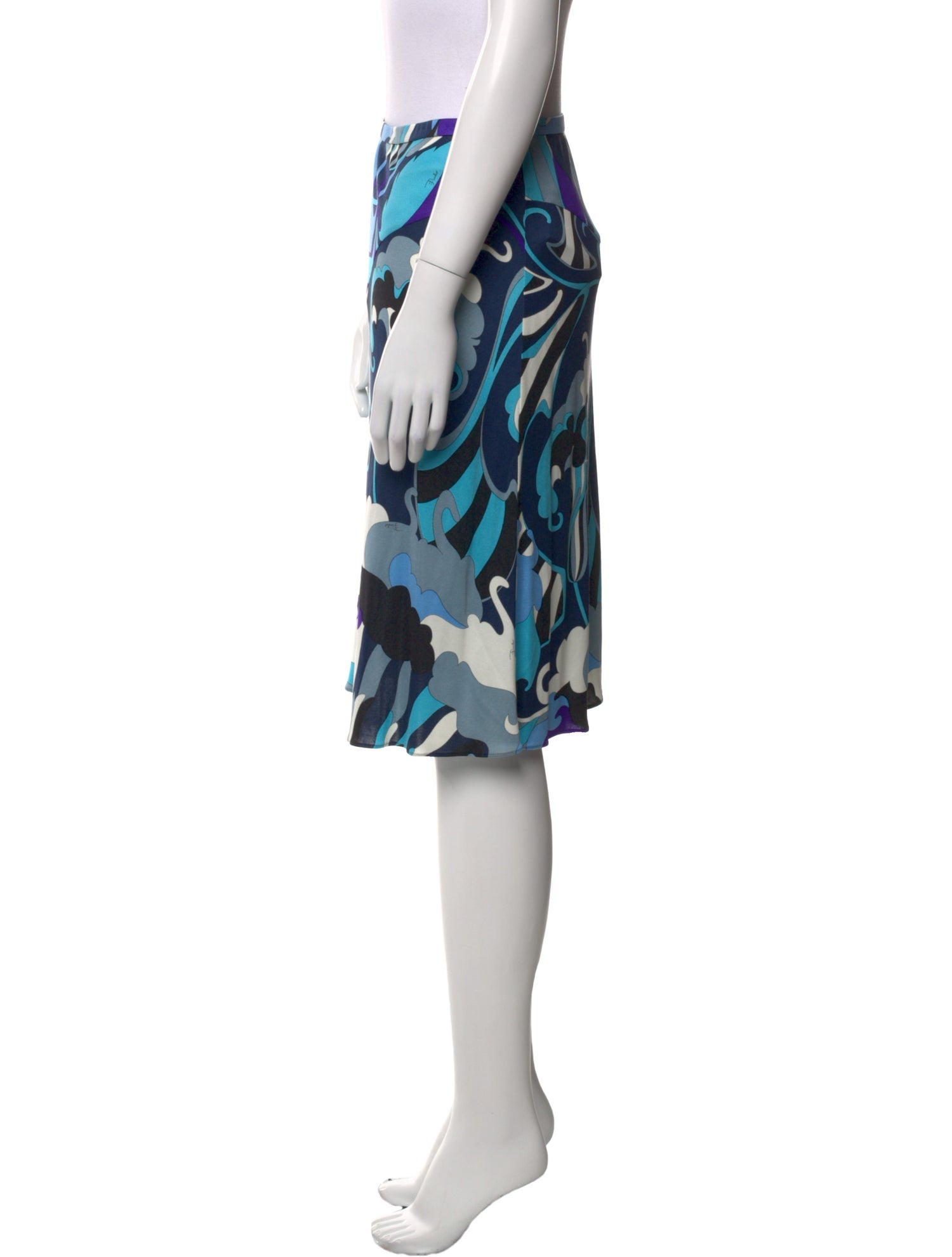 Emilio Pucci Silk Knee-Length Skirt