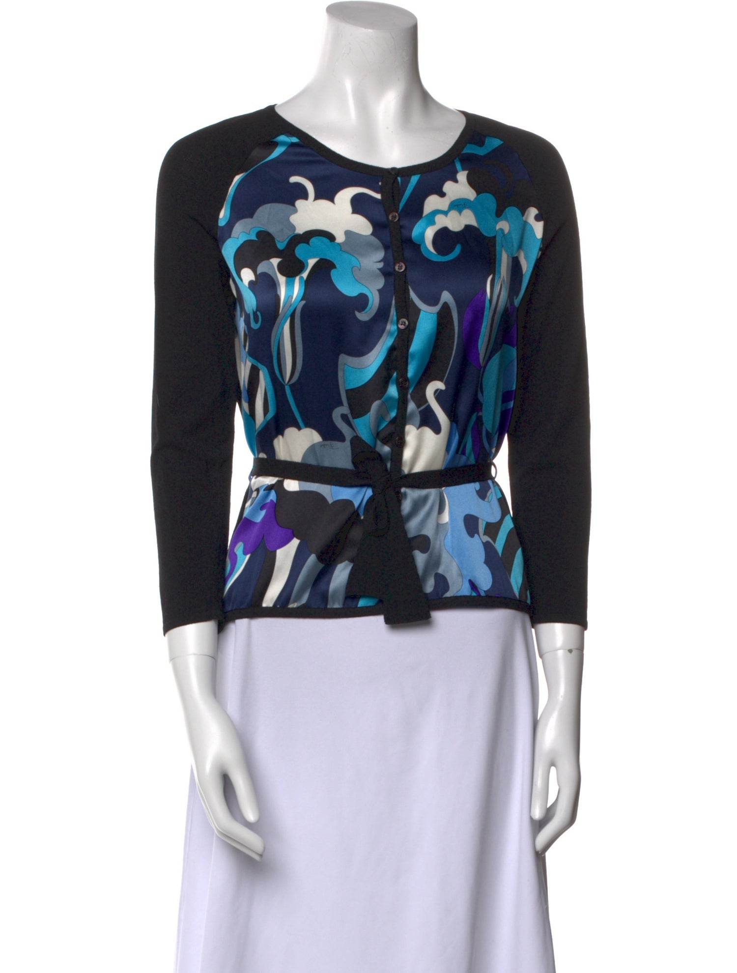 Emilio Pucci Silk Printed Sweater