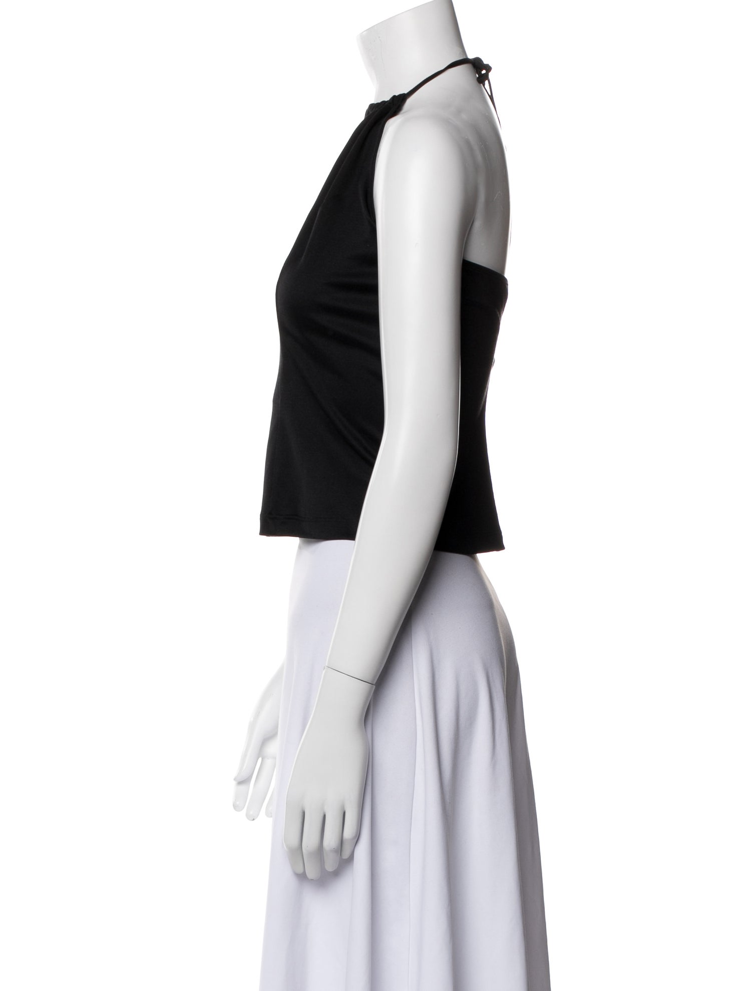 Emilio Pucci Silk Halterneck Crop Top