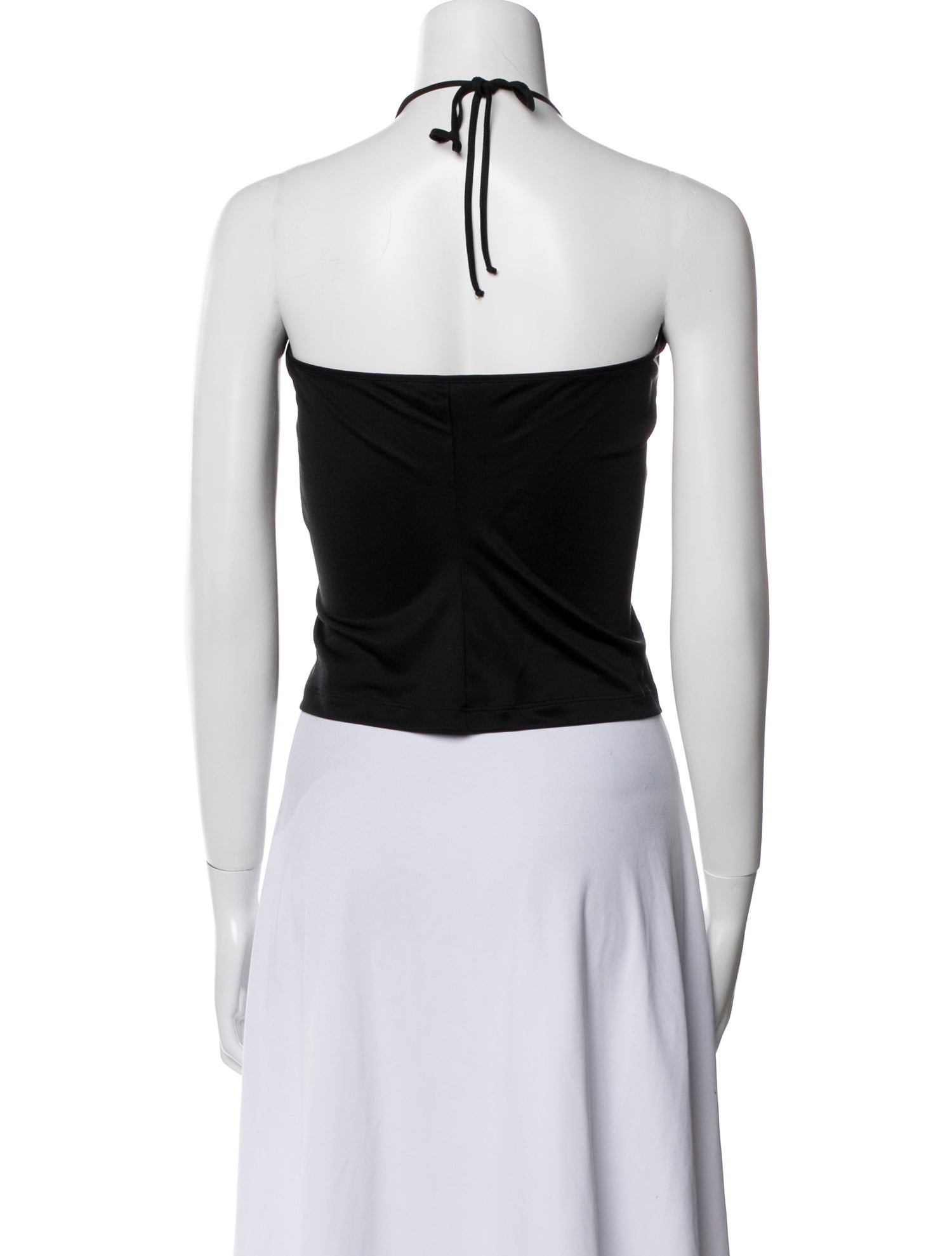 Emilio Pucci Silk Halterneck Crop Top