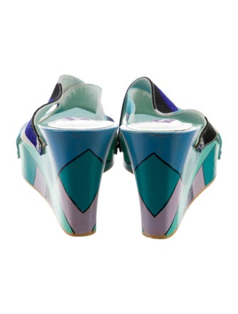 Emilio Pucci Canvas Printed Slides