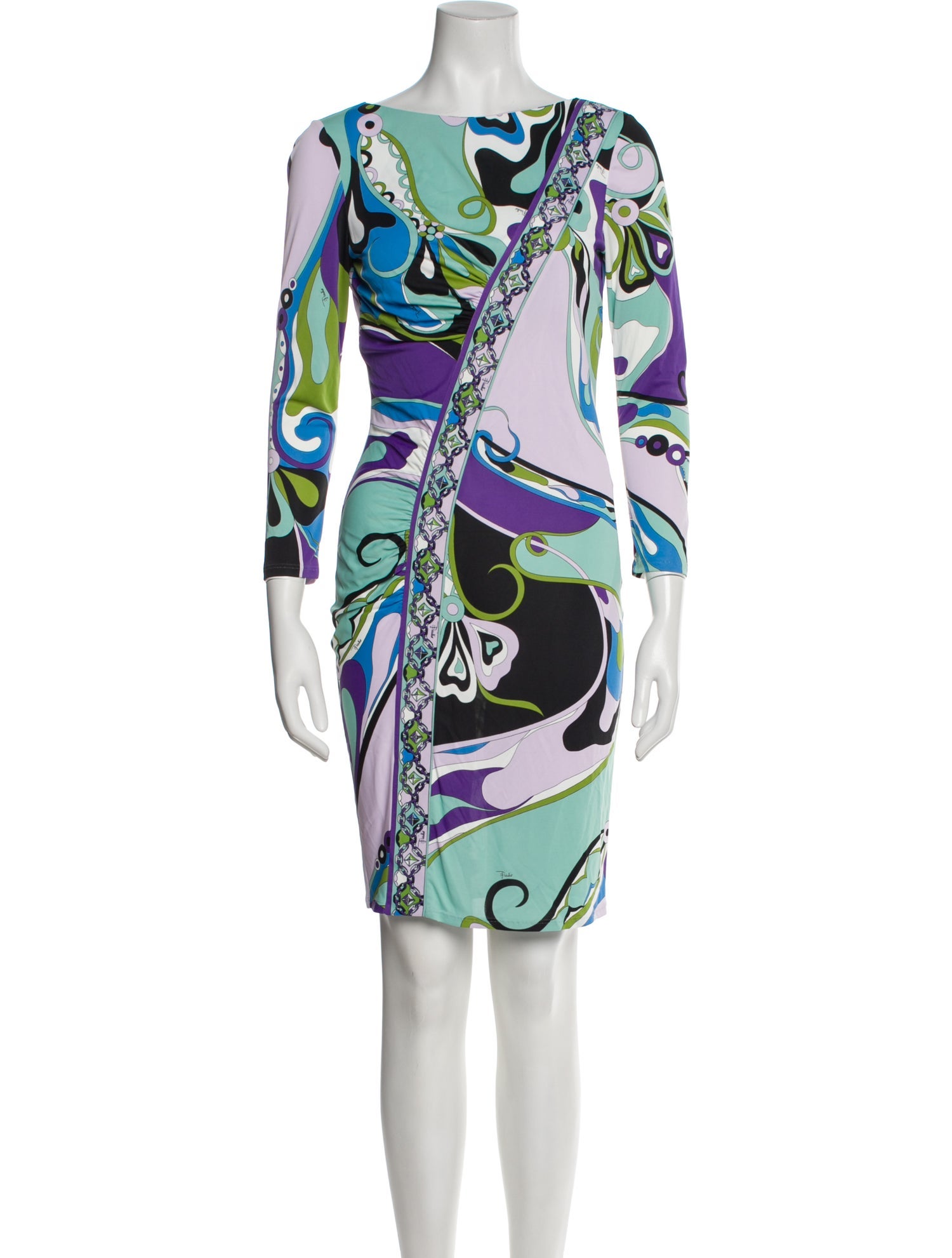 Emilio Pucci Printed Knee-Length Dress