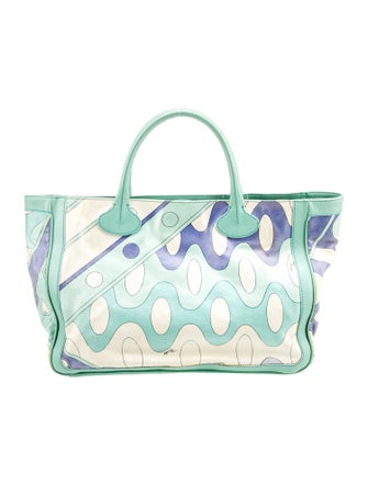 Emilio Pucci Canvas Top Handle Bag