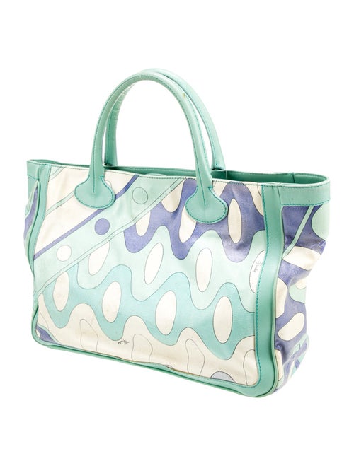 Emilio Pucci Canvas Top Handle Bag