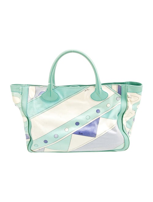 Emilio Pucci Canvas Top Handle Bag